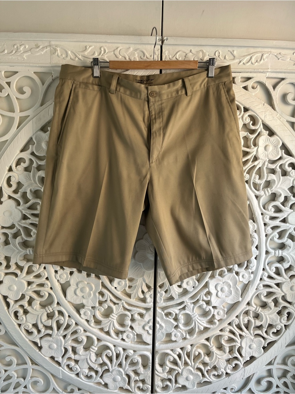 Nike Golf Dri-FIT Khaki Golf Shorts Men’s 36 Beige Performance Casual